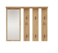 Parma Coat Rack And Mirror Artisan Oak