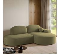 Parma Pro Ball Corner Sofa Bed With Storage Container Olive Green Right Side