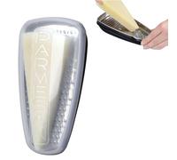 Parmesan Cheese Grater with Container Stainless Steel & Plastic Transparent Storage 19x9.5x7cm Grate Hard Cheese, Chocolate, Nuts, Compact & Easy to Use