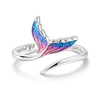 Parmuz 925 Sterling Silver Adjustable Ring for Woman Stackable Open Lucky Butterfly Star Moon Twisted Knuckle Ring Eternity Bands Dainty CZ Statement Engagement