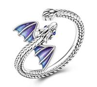 Parmuz 925 Sterling Silver Adjustable Ring for Woman Stackable Open Lucky Butterfly Star Moon Twisted Knuckle Ring Eternity Bands Dainty CZ Statement Engagement