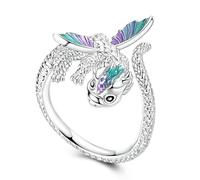 Parmuz 925 Sterling Silver Adjustable Ring for Woman Stackable Open Lucky Butterfly Star Moon Twisted Knuckle Ring Eternity Bands Dainty CZ Statement Engagement