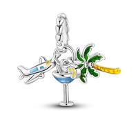 Parmuz 925 Sterling Silver Charms for Bracelet Woman Love Heart Evil Eye Daisy Flower Pendant Beads for Necklace Dog Cat Charm Jewelry Gift for Her
