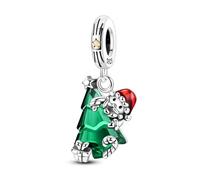 Parmuz 925 Sterling Silver Christams Charm for Bracelet Snowflake Halloween Dangle Beads Santa Claus Snowman Deer Bead Charm, Merry Christmas Gifts for Women