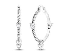 Parmuz 925 Sterling Silver Earrings Large Big Hoop Earrings Star Moon Butterfly Twisted Cubic Zirconia Thin Round Hoops for Women