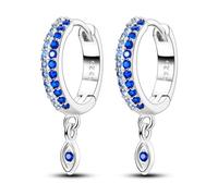 Parmuz 925 sterling silver hoop earring for Woman Dangle Drop Boho vintage Feather Dangling Earring set purple Dream Catcher Simple Small Huggie earring Jewelry Gift