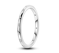 Parmuz 925 Sterling Silver Rings for Woman Dainty Stackable Ring CZ Star Moon Cross Eternity Engagement Bands Ring Gift for Her