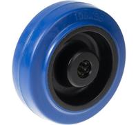 Parnells 100mm Wheel With Blue Elastic Rubber On Nylon Centre