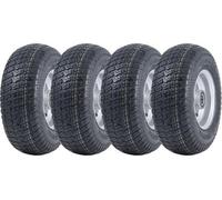 Parnells 13X5.00-6 Grass Lawnmower Tyres & Rims Wanda P332- 25mm 6205 Bearings (Set Of 4)