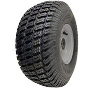 Parnells 15X6.00-6 Grass Lawnmower Wheel 65mm Hub, 4-Ply P332 Tyre On Rim 20mm Bearings