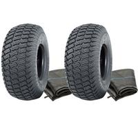 Parnells 15X6.00-6 Lawnmower Tyres & Tubes 4Ply Wanda P332 Tr13 Inner Tubes (Set Of 2)