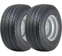 Parnells 16.5X6.50-8 Trailer Tyres Wheel Assembly 100mm Pcd Road Legal 355Kgs (Set Of 2)