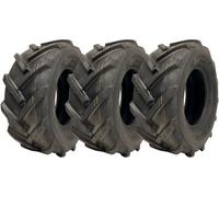 Parnells 16X6.50-8 Open Centre Tyres Cleated Lug Industrial Plant Wanda P328 (Set Of 3)