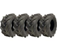 Parnells 16X6.50-8 Open Centre Tyres Cleated Lug Industrial Plant Wanda P328 (Set Of 4)