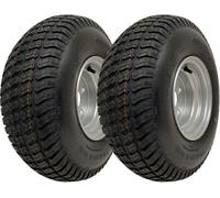 Parnells 18X6.50-8 Lawnmower Grass Tyre On Rim 4Ply Wanda P332 4X100mm Pcd Rim (Set Of 2)