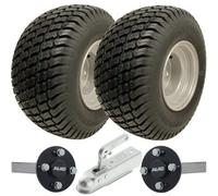 Parnells 18X8.50-8 Atv Trailer Kit Wanda P332 Grass Wheels Alko Stub Axles + Hitch 750Kgs