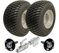 Parnells 18X8.50-8 Atv Trailer Kit Wanda P332 Wheels Hub & Stub Axles Swivel Hitch 750Kg