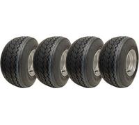Parnells 18X8.50-8 Golf Cart Buggy Wheels 4-Ply Grass Tires On Rims Wanda P509 (Set Of 4)