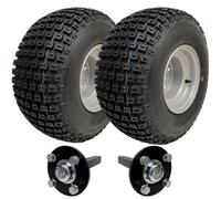 Parnells 18X9.50-8 Atv Quad Trailer Kit Knobby Wheels Hub & Stub Axles 204Kgs Capacity