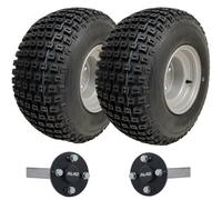 Parnells 18X9.50-8 Atv Quad Trailer Kit Knobby Wheels Hub & Stub Axles 204Kgs Capacity