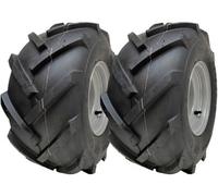 Parnells 18X9.50-8 Open Centre Tyres On Rim Cleated Rotovator 4 Stud 100mm Pcd (Set Of 2)