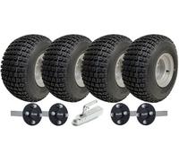 Parnells 18X9.50-8 Twin Axle Atv Knobby Quad Trailer Kit Wheels, Alko Axles & Hitch 408Kg