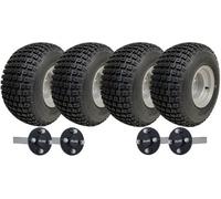 Parnells 18X9.50-8 Twin Axle Atv Quad Trailer Kit 4 Knobby Wheels Al-Ko Hub & Stub 408Kgs