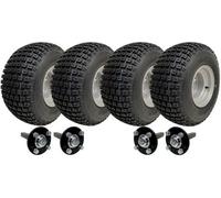 Parnells 18X9.50-8 Twin Axle Atv Quad Trailer Kit 4 Knobby Wheels Hub/stub No Hitch 408Kg