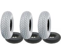 Parnells 2.80/2.50-4 Grey Mobility Scooter Tyre & Tube Set Pneumatic Tire Tr87 (Set Of 3)