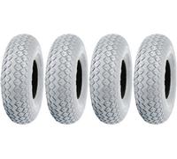 Parnells 2.80/2.50-4 Grey Mobility Scooter Tyres Block Pneumatic Non Marking (Set Of 4)