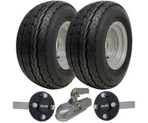 Parnells 20.5X8.0-10 Trailer Kit High Speed Road Legal Wheels Alko Stub Axle & Cast Hitch