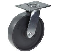 Parnells 200mm Swivel Castor With Grey Cast Iron Wheel