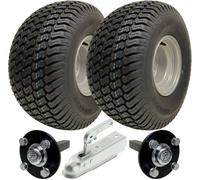 Parnells 20X10.00-8 Atv Trailer Kit Wanda P332 Grass Wheels Hub & Stub Axles, Hitch 900Kg
