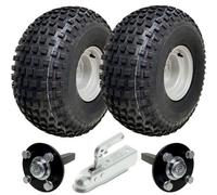 Parnells 22X11.00-8 Knobby Atv Quad Trailer Kit, Wheels 40X40 Axles Hitch Capacity 310Kgs