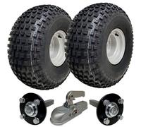Parnells 22X11.00-8 Knobby Atv Quad Trailer Kit Wheels, Axles, Cast Hitch Capacity 310Kgs