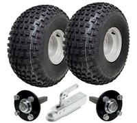 Parnells 22X11.00-8 Knobby Atv Quad Trailer Kit Wheels Axles Hitch Load Capacity 310Kgs