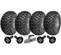 Parnells 22X11.00-8 Twin Axle Utility Atv Quad Trailer Kit Wheels Axles & Hitch 1800Kgs