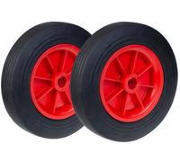 Parnells 250mm 10" Inch Rubber Wheel Power Washer Generator 1 Inch Bore 250Kgs (Set Of 2)
