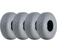 Parnells 330X100 Mobility Scooter Tyres Grey Block Pneumatic Non Marking 400-5 (Set Of 4)