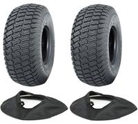 Parnells 4.10/3.50-4 Grass Tyres & Tubes 4ply Wanda P332 Tire 4.10/3.50-4 TR87 (Set of 2)