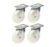 Parnells 4-125mm 5" Inch Nylon Castors - Heavy Duty Swivel Castor Set 170Kg Each