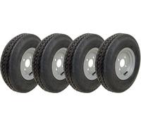 Parnells 4.80/4.00-8 Road Legal, High Speed Wheels, 400 8, 4Ply, 100mm Pcd - Set Of 4