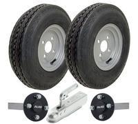 Parnells 4.80/4.00-8 Trailer Kit High Speed Road Legal 6-Ply Wheels, Axles & Hitch 690Kgs