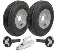 Parnells 4.80/4.00-8 Trailer Kit High Speed Road Legal Wheels, Hub & Stub Axles & Hitch