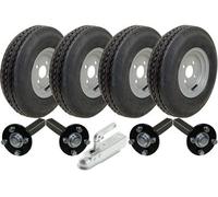 Parnells 4.80/4.00-8 Twin Axle Trailer Kit High Speed Road Legal Wheels, Axles & Hitch