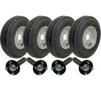 Parnells 4.80/4.00-8 Twin Axle Trailer Kit High Speed Road Legal Wheels Hub & Stub Axles