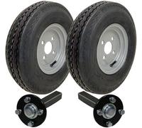Parnells 4.80/4.00X8 Trailer Kit 6Ply Wheels P811 4/100mm Pcd Hub & Stub Axles 690Kgs