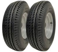 Parnells 5.00X10 Trailer Tyre & Wheel 4 Stud 100mm Pcd 72N Load Capacity 355Kg (Set Of 2)