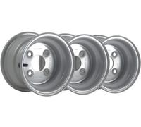 Parnells 5.50X8 Steel Wheel Rim 4 Stud Metric 100mm Pcd 60mm Centre Hole 357Kg (Set Of 3)