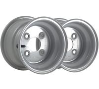Parnells 5.50X8 Steel Wheel Rims 4 Stud 4" Pcd 66.7mm Centre Hole 357Kgs Load (Set Of 2)